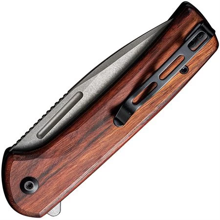 Civivi 210063 Conspirator Button Lock Wood 2 Civivi 210063 Conspirator Button Lock Wood - Image 2