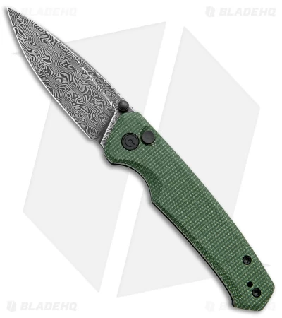 CIVIVI Altus Button Lock Knife Green Micarta (3" Dark Damascus) C20076-DS1 1 CIVIVI Altus Button Lock Knife Green Micarta (3" Dark Damascus) C20076-DS1
