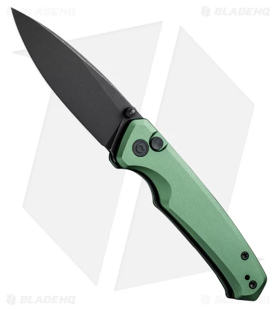 CIVIVI Altus Nitro-V Button Lock Knife Green Aluminum (2.97" Black Stonewash) 1 CIVIVI Altus Nitro-V Button Lock Knife Green Aluminum (2.97" Black Stonewash)