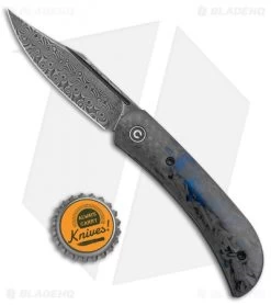 CIVIVI Appalachian Drifter 2 Liner Lock Knife Blue Carbon Fiber (3" Damascus) 7 CIVIVI Appalachian Drifter 2 Liner Lock Knife Blue Carbon Fiber (3" Damascus) -CIVIVI Shop CIVIVI Appalachian Drifter 2 LL Blue CF Damascus BHQ 134059 jr bottlecap