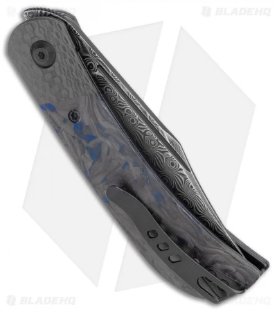 CIVIVI Appalachian Drifter 2 Liner Lock Knife Blue Carbon Fiber (3" Damascus) 3 CIVIVI Appalachian Drifter 2 Liner Lock Knife Blue Carbon Fiber (3" Damascus) - Image 3