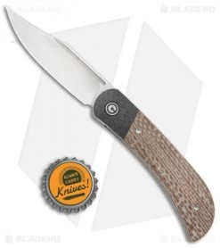 CIVIVI Appalachian Drifter 2 Liner Lock Knife Snakeskin Micarta (3" Satin) 7 CIVIVI Appalachian Drifter 2 Liner Lock Knife Snakeskin Micarta (3" Satin) -CIVIVI Shop CIVIVI Appalachian Drifter 2 LL Dark Brown Micarta CF Satin BHQ 134057 jr bottlecap