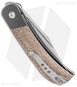 CIVIVI Appalachian Drifter 2 Liner Lock Knife Snakeskin Micarta (3" Satin) 6 CIVIVI Appalachian Drifter 2 Liner Lock Knife Snakeskin Micarta (3" Satin) -CIVIVI Shop CIVIVI Appalachian Drifter 2 LL Dark Brown Micarta CF Satin BHQ 134057 jr side