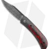 CIVIVI Appalachian Drifter 2 Liner Lock Knife Red Carbon Fiber (3" Damascus)