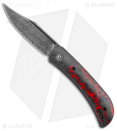 CIVIVI Appalachian Drifter 2 Liner Lock Knife Red Carbon Fiber (3" Damascus) 1 CIVIVI Appalachian Drifter 2 Liner Lock Knife Red Carbon Fiber (3" Damascus)
