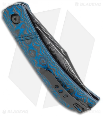 CIVIVI Appalachian Drifter Knife Blue G-10 W/ Rose CF (2.9" Damascus) C2015DS-2 3 CIVIVI Appalachian Drifter Knife Blue G-10 W/ Rose CF (2.9" Damascus) C2015DS-2 - Image 3