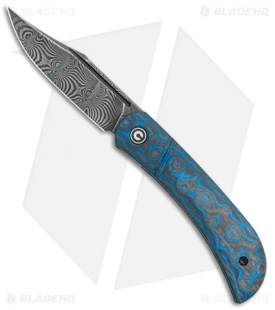 CIVIVI Appalachian Drifter Knife Blue G-10 W/ Rose CF (2.9" Damascus) C2015DS-2 1 CIVIVI Appalachian Drifter Knife Blue G-10 W/ Rose CF (2.9" Damascus) C2015DS-2