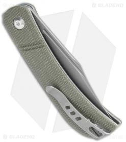 CIVIVI Appalachian Drifter Slip Joint Knife Dark Green Micarta (2.9"SW) C2015C 6 CIVIVI Appalachian Drifter Slip Joint Knife Dark Green Micarta (2.9"SW) C2015C -CIVIVI Shop CIVIVI Appalachian Drifter SJ Dark Green Micarta Gray C2015C BHQ 116949 jr side