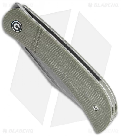 CIVIVI Appalachian Drifter Slip Joint Knife Dark Green Micarta (2.9"SW) C2015C 2 CIVIVI Appalachian Drifter Slip Joint Knife Dark Green Micarta (2.9"SW) C2015C - Image 2