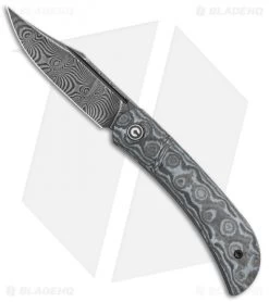 CIVIVI Appalachian Drifter Knife Gray G-10 W/ Rose CF (2.9" Damascus) C2015DS-1