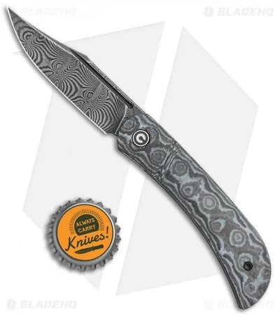 CIVIVI Appalachian Drifter Knife Gray G-10 W/ Rose CF (2.9" Damascus) C2015DS-1 4 CIVIVI Appalachian Drifter Knife Gray G-10 W/ Rose CF (2.9" Damascus) C2015DS-1 - Image 4