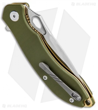 CIVIVI Aquila Flipper Liner Lock Knife OD Green G-10 (3.4" Satin) C805B 3 CIVIVI Aquila Flipper Liner Lock Knife OD Green G-10 (3.4" Satin) C805B - Image 3