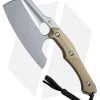 CIVIVI Aratra D2 Fixed Blade Knife Tan G-10 (7.32" Stonewash)