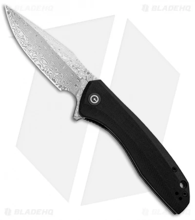 CIVIVI Baklash Flipper Liner Lock Knife Black G-10 (3.5" Damascus) C801DS 1 CIVIVI Baklash Flipper Liner Lock Knife Black G-10 (3.5" Damascus) C801DS