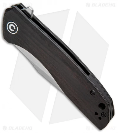 CIVIVI Baklash Flipper Liner Lock Knife Ebony Wood (3.5" Satin) C801E 2 CIVIVI Baklash Flipper Liner Lock Knife Ebony Wood (3.5" Satin) C801E - Image 2