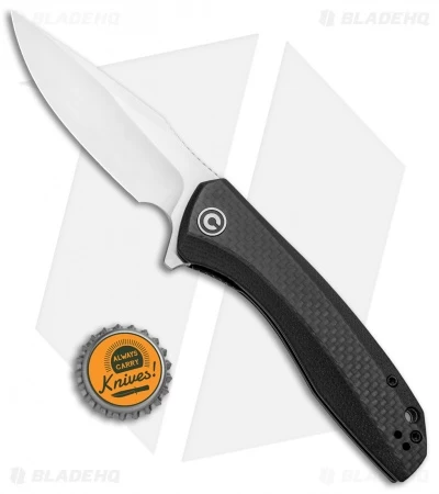 CIVIVI Baklash Flipper Liner Lock Knife G-10/Carbon Fiber (3.5" Satin) C801D 4 CIVIVI Baklash Flipper Liner Lock Knife G-10/Carbon Fiber (3.5" Satin) C801D - Image 4