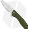 CIVIVI Baklash Flipper Liner Lock Knife OD Green G-10 (3.5" Satin) C801A
