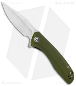 CIVIVI Baklash Flipper Liner Lock Knife OD Green G-10 (3.5" Satin) C801A