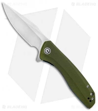 CIVIVI Baklash Flipper Liner Lock Knife OD Green G-10 (3.5" Satin) C801A 1 CIVIVI Baklash Flipper Liner Lock Knife OD Green G-10 (3.5" Satin) C801A