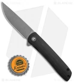 CIVIVI Brad Zinker Bo Liner Lock Knife Black G-10 (2.9" Stonewash) -CIVIVI Shop CIVIVI Brad Zinker Bo LL Black G 10 SW BHQ 136914 td size