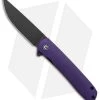 CIVIVI Brad Zinker Bo Liner Lock Knife Purple G-10 (2.9" Black SW)