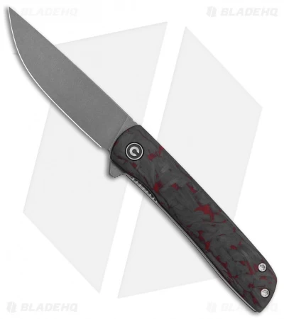 CIVIVI Brad Zinker Bo Liner Lock Knife Red Carbon Fiber (2.9" Stonewash) 5 CIVIVI Brad Zinker Bo Liner Lock Knife Red Carbon Fiber (2.9" Stonewash) - Image 5