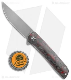CIVIVI Brad Zinker Bo Liner Lock Knife Red Carbon Fiber (2.9" Stonewash) 11 CIVIVI Brad Zinker Bo Liner Lock Knife Red Carbon Fiber (2.9" Stonewash) -CIVIVI Shop CIVIVI Brad Zinker Bo LL Shred CF Red BHQ 120915 jr bottlecap