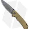 CIVIVI Brazen Drop Point Liner Lock Knife Olive Micarta (3.5" Damascus)