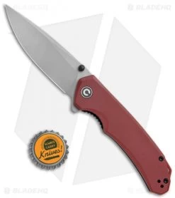 CIVIVI Brazen Drop Point Liner Lock Knife Red G-10 (3.5" Stonewash) C2102B -CIVIVI Shop CIVIVI Brazen DP LL Red G 10 SW BHQ 120932 jr bottlecap