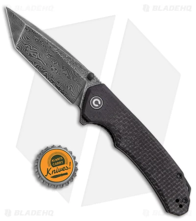 CIVIVI Brazen Tanto Liner Lock Knife Black Micarta (3.5" Damascus) C2023DS-1 4 CIVIVI Brazen Tanto Liner Lock Knife Black Micarta (3.5" Damascus) C2023DS-1 - Image 4