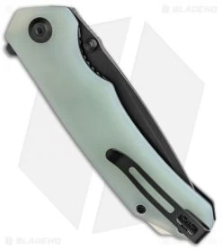 CIVIVI Brazen Tanto Liner Lock Knife Natural Jade G-10 (3.5" Black D2) C2023E -CIVIVI Shop CIVIVI Brazen Tanto LL Natural Jade G 10 Black C2023D BHQ 137751 jr side