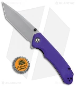 CIVIVI Brazen Tanto Liner Lock Knife Purple G-10 (3.5" SW D2) C2023A -CIVIVI Shop CIVIVI Brazen Tanto LL Purple G 10 SW BHQ 120363 jr bottlecap
