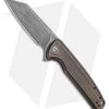 CIVIVI Brigand Liner Lock Knife Dark Brass (3.5" Dark Damascus) C909DS-2