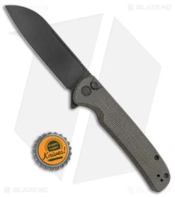 CIVIVI Chevalier Button Lock Knife Green Micarta (3.5" Black SW) C20022-2 -CIVIVI Shop CIVIVI Chevalier Button Lock Flipper Green Micarta Black SW BHQ 142908 jr bottlecap