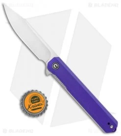 CIVIVI Chronic Liner Lock Knife Purple G-10 (3.22" Satin) C917D -CIVIVI Shop CIVIVI Chronic LL Purple G 10 Satin C917D BHQ 120372 jr bottlecap