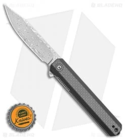 CIVIVI Chronic Liner Lock Knife Carbon Fiber (3.22" Damascus) -CIVIVI Shop CIVIVI Chronic Liner Lock Knife Carbon Fiber 3.22 Damascus C917DS BHQ 105676 LS Bottlecap