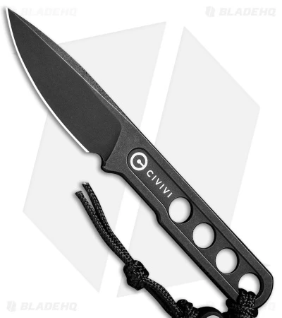 CIVIVI Circulus Fixed Blade Neck Knife (2" Black Stonewash) C22012-1 1 CIVIVI Circulus Fixed Blade Neck Knife (2" Black Stonewash) C22012-1