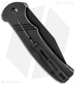 CIVIVI Cogent Button Lock Flipper Knife Black G-10 (3.5" Black Serr) C20038E-1 -CIVIVI Shop CIVIVI Cogent Button Lock Fipper Black G 10 Black Serr C20038E 1 BHQ 137747 jr side