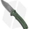 CIVIVI Cogent Button Lock Knife Green Micarta (3.5" Damascus) C20038D-DS1