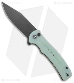 CIVIVI Cogent Button Lock Flipper Knife Natural Jade G-10 (3.5" Black) C20038D-3