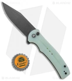 CIVIVI Cogent Button Lock Flipper Knife Natural Jade G-10 (3.5" Black) C20038D-3 -CIVIVI Shop CIVIVI Cogent Button Lock Fipper Jade G 10 Black C20038D 3 BHQ 137736 jr bottlecap