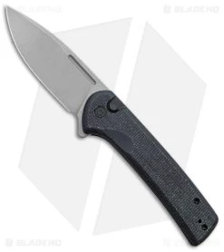 CIVIVI Conspirator Button Lock Knife Black Micarta (3.5" SW) C21006-1