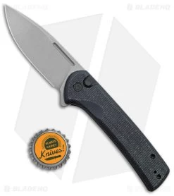 CIVIVI Conspirator Button Lock Knife Black Micarta (3.5" SW) C21006-1 -CIVIVI Shop CIVIVI Conspirtator Button Lock Black Micarta SW C21006 1 BHQ 141464 jr bottlecap