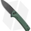CIVIVI Conspirator Button Lock Knife Green Micarta (3.5" Black SW) C21006-2