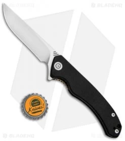 CIVIVI Courser Flipper Liner Lock Knife Black G-10 (3.4" Satin) C804C -CIVIVI Shop CIVIVI Courser Flipper LL Black G 10 Satin BHQ 89927 jr bottlecap