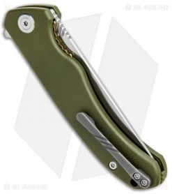 CIVIVI Courser Flipper Liner Lock Knife OD Green G-10 (3.4" Satin) C804A -CIVIVI Shop CIVIVI Courser Flipper LL OD Green G 10 Satin BHQ 89923 jr side
