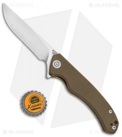 CIVIVI Courser Flipper Liner Lock Knife Tan G-10 (3.4" Satin) C804B -CIVIVI Shop CIVIVI Courser Flipper LL Tan G 10 Satin BHQ 89925 jr bottlecap