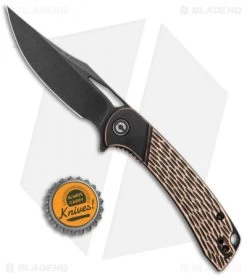 CIVIVI Dogma Liner Lock Knife Copper (3.5" Black Stonewash) C2005F -CIVIVI Shop CIVIVI Dogma LL Copper Black SW BHQ 113204 jr bottlecap
