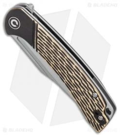 CIVIVI Dogma Liner Lock Knife Brass (3.5" Stonewash) C2014A 7 CIVIVI Dogma Liner Lock Knife Brass (3.5" Stonewash) C2014A -CIVIVI Shop CIVIVI Dogma Liner Lock Knife Brass 3.5 Stonewash C2014A BHQ 115980 LS Spine