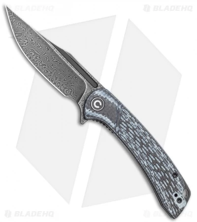 CIVIVI Dogma Liner Lock White G-10 / CF (3.5" Black Damascus) C2014DS-1 1 CIVIVI Dogma Liner Lock White G-10 / CF (3.5" Black Damascus) C2014DS-1